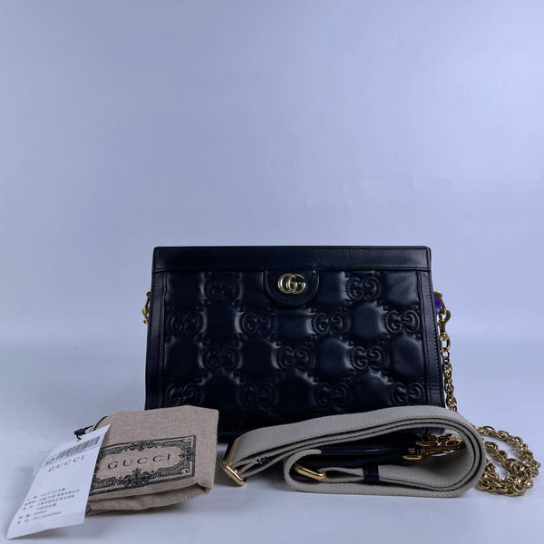 【TikTok Livestream】Gucci/GG Matelasse Small Black Crossbody