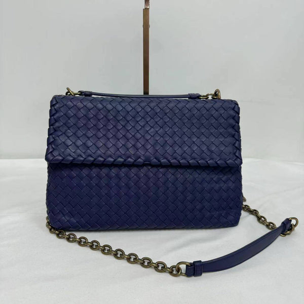 【TikTok Livestream】Bottega Veneta/BV Olimpia Medium Nappa Blue Shoulder Bag