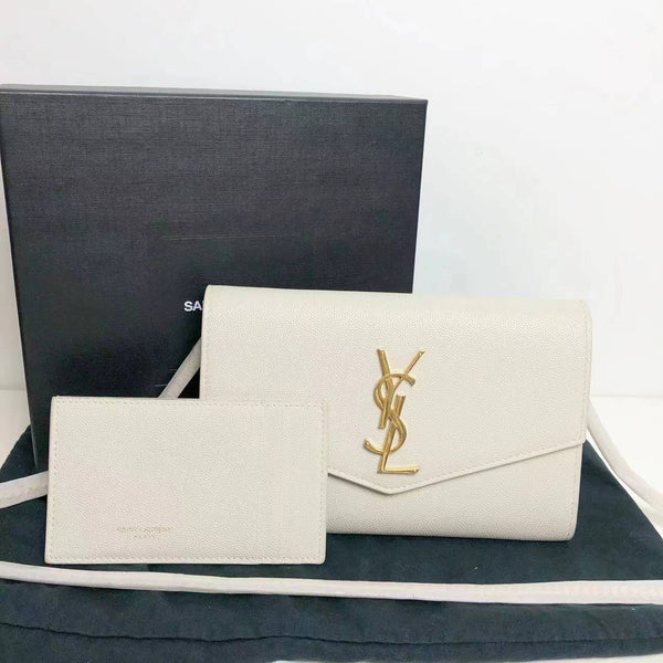 【TikTok Livestream】Saint Laurent/YSL Kate Small Caviar Off White WOC  Crossbody