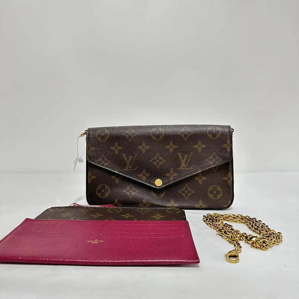 【TikTok Livestream】Louis Vuitton/LV Pochette Felicie Monogram SJP0224