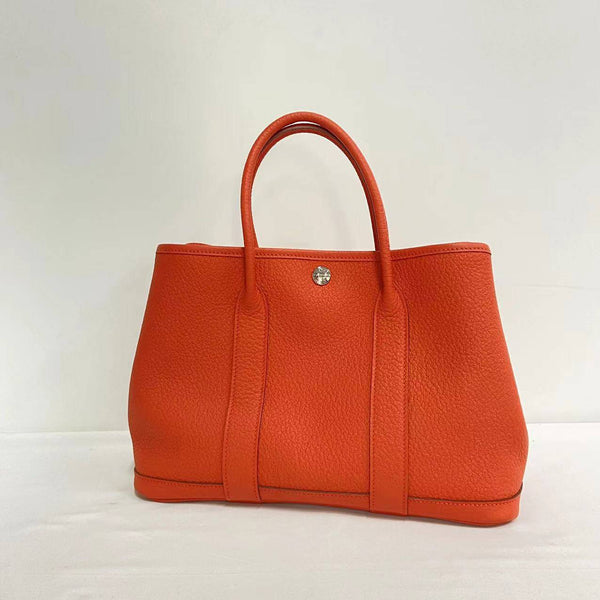 Hermes Garden Party 30 Orange 93 Classic Color Handbag