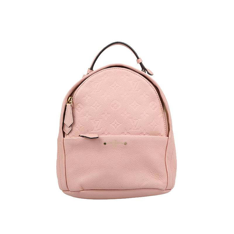 Sorbonne backpack leather backpack Louis Vuitton Pink in Leather