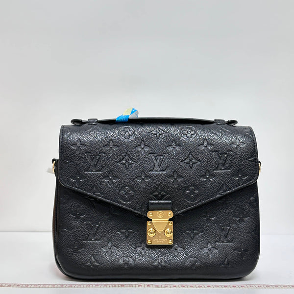 【TikTok Livestream】Louis Vitton/LV Metis Monogram Empreinte Pochette Black