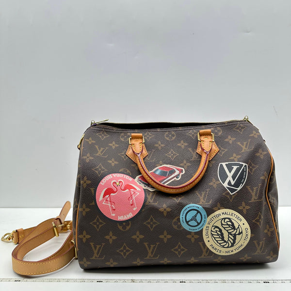 【TikTok Livestream】Louis Vitton/LV Speedy 30 Bandouliere World Tour Monogram Limited Edition