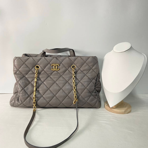 Chanel/CC Stitched Shopping Grey