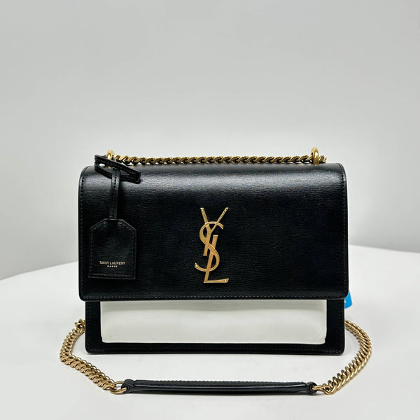 【TikTok Livestream】Saint Laurent/YSL Sunset Medium Black/White