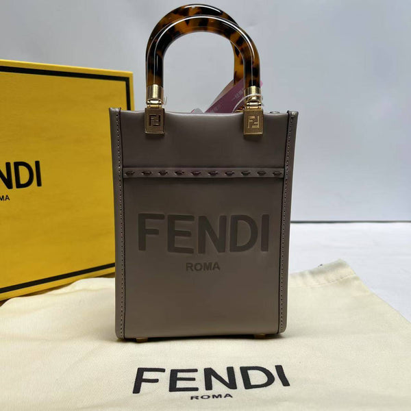 【TikTok Livestream】Fendi Sunshine Mini Shopper Etoupe CPU0209