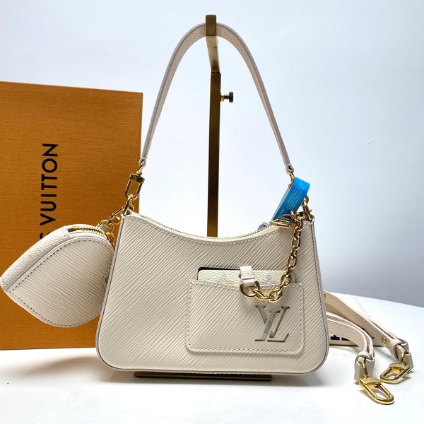 【TikTok Livestream】Louis Vuitton/ LV Marellini Top Handle White CPU0217