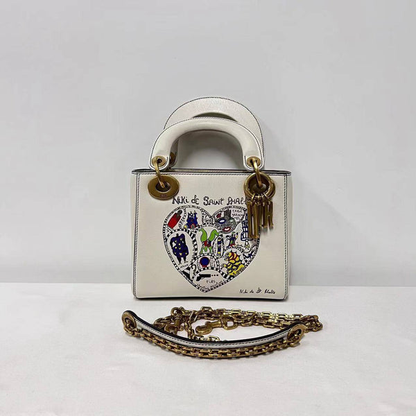 【TikTok Livestream】Dior/CD x Niki De Saint Phalle LadyDior Mini White Limited Edition