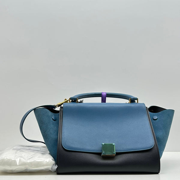 【TikTok Livestream】Celine Trapeze Medium Blue/Black