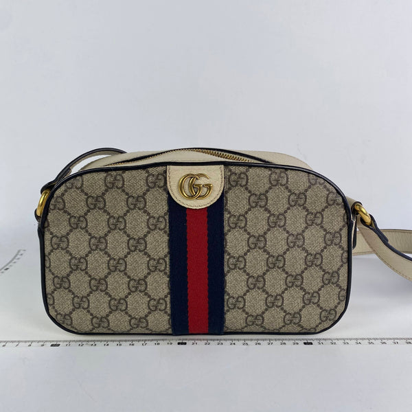 【TikTok Livestream】Gucci/GG Ophidia Camera Bag GG Coated Canvas Small