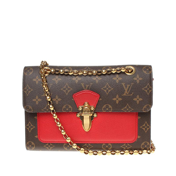 【TikTok Livestream】Louis Vuitton Victoire Flap Chain Monogram Cherry