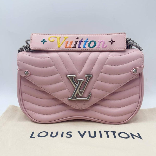 【TikTok Livestream】Louis Vuitton/ LV New Wave MM Chain Flap Quilted Pink C1223