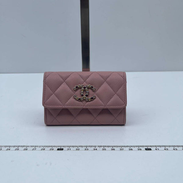 Chanel/CC Crystal CC Quilted Flap Nude Pink