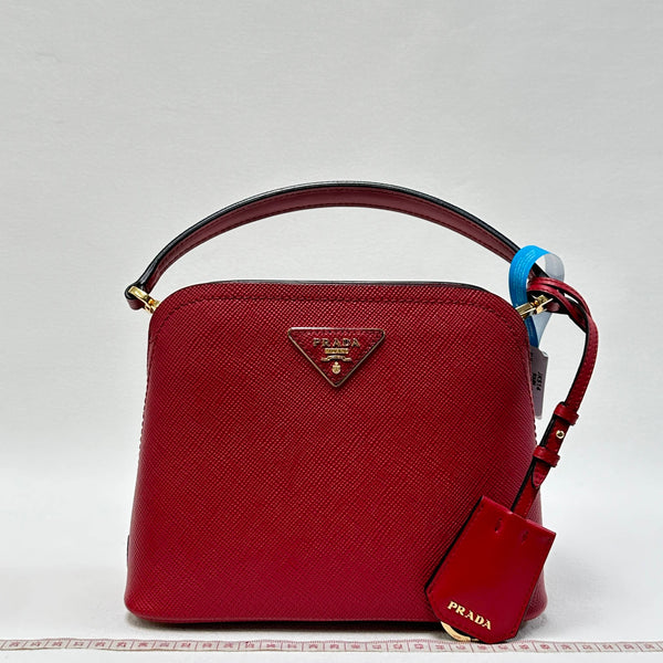 【TikTok Livestream】Prada Cuir Micro Matinee Red