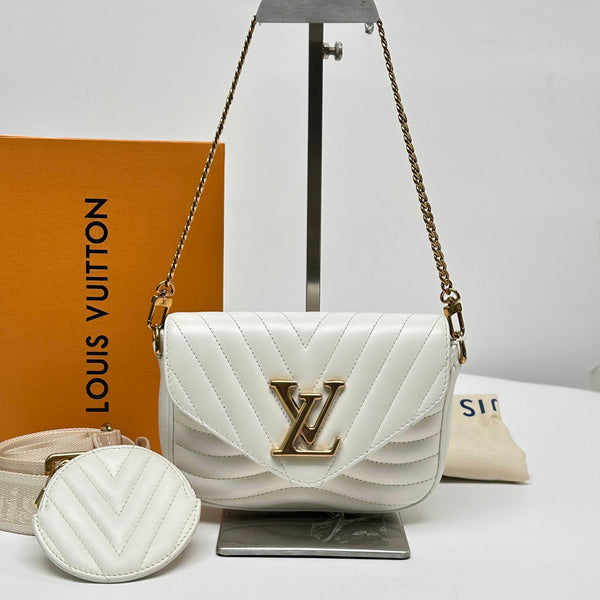 【TikTok Livestream】Louis Vuitton/ LV New Wave Multi Pochette White