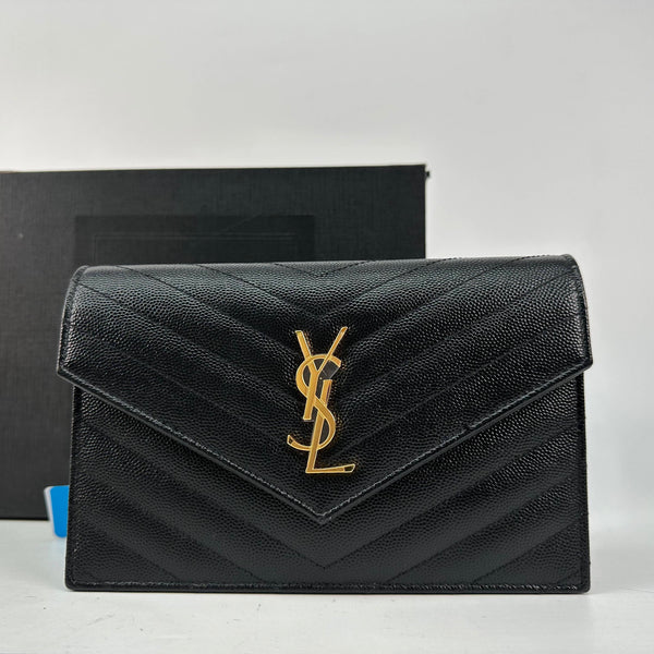 【TikTok Livestream】Saint Laurent/YSL Cassandre Envelope Small Black