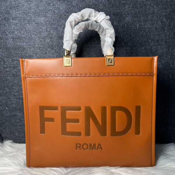 Fendi Sunshine Medium Brown Tote BFCM C1114