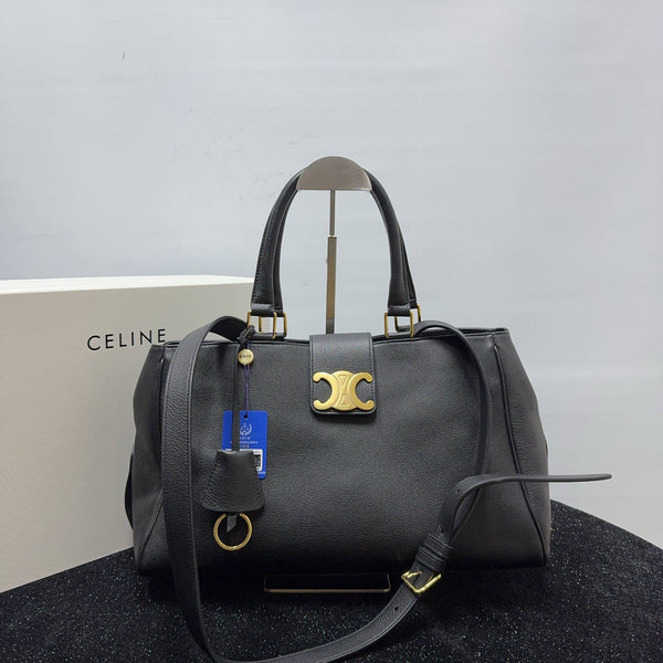 【TikTok Livestream】Celine Appoline Medium Top Handle Black CPU0216