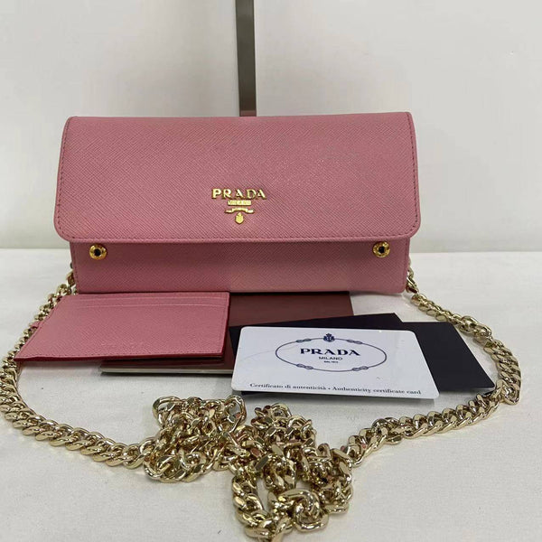 【TikTok Livestream】Prada Flap Light Pink WOC  Crossbody