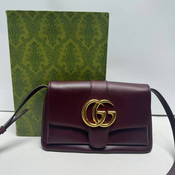 【TikTok Livestream】Gucci/GG Arli Small Flap Vintage Burgundy SJP0107