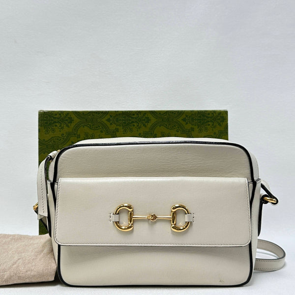 Gucci/GG Horsebit 1955 Small White BFCM