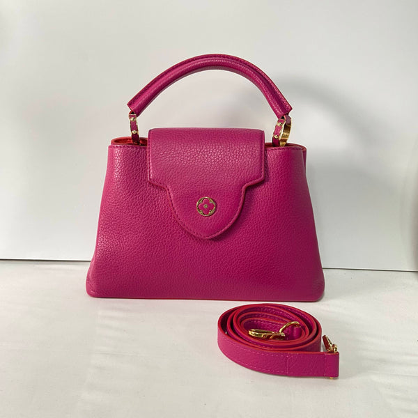 【TikTok Livestream】Louis Vitton/LV Capucines BB Fuschia