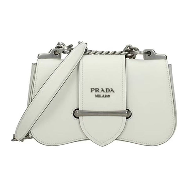 Prada Sidonie Chain White Crossbody BFCM C1115