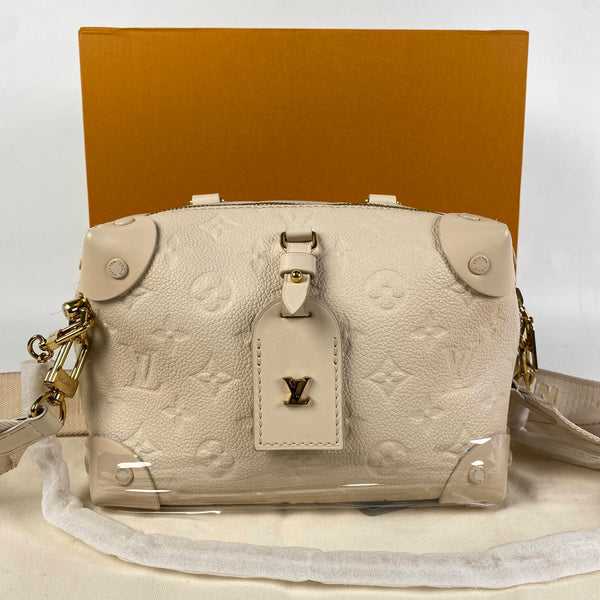 【TikTok Livestream】Louis Vuitton/LV Petite Malle Souple White Shoulder Bag/Crossbody