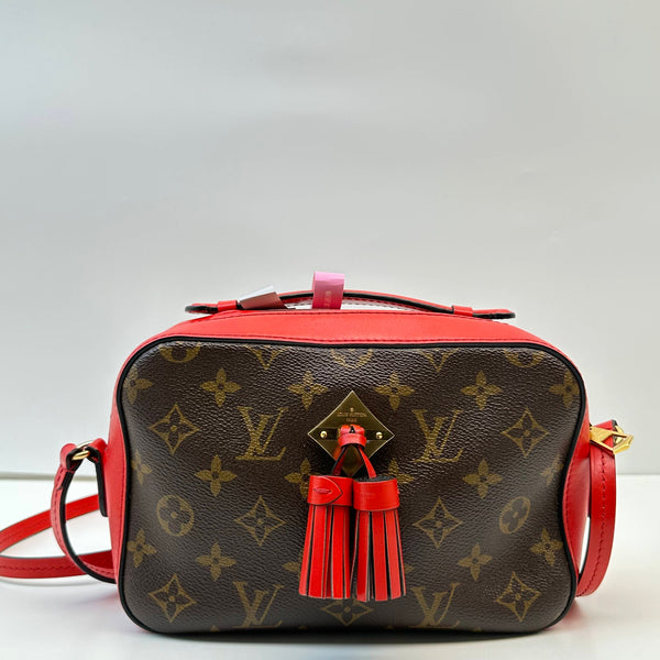 【TikTok Livestream】Louis Vuitton/ LV Saintonge Monogram/Red