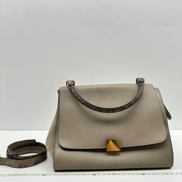 【TikTok Livestream】Celine Trapeze Medium Grey