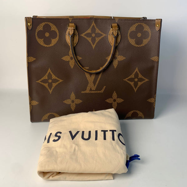 【TikTok Livestream】Louis Vuitton/LV ONTHEGO GM Reverse Monogram Giant Tote bag