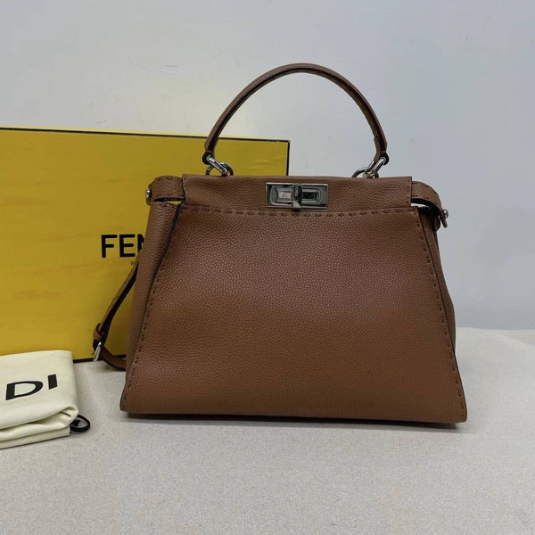 【TikTok Livestream】Fendi Peekaboo Medium Brown