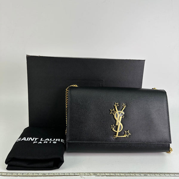 【TikTok Livestream】Saint Laurent/YSL Kate Medium Black Special Edition Crossbody