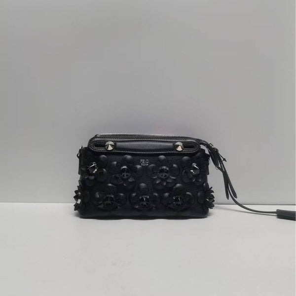 【TikTok Livestream】Fendi By The Way Mini Flowerland Studded Black Crossbody Bag