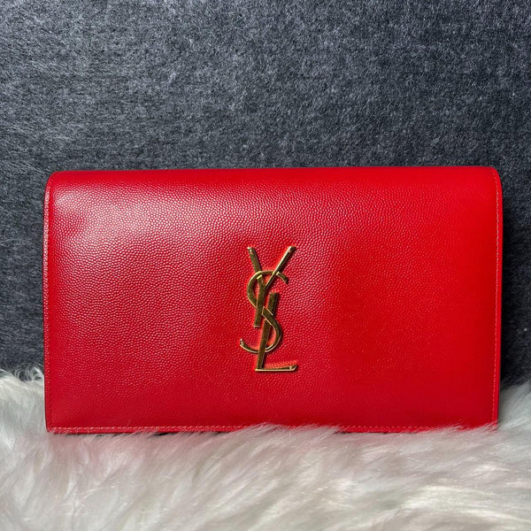 【TikTok Livestream】Saint Laurent/YSL Kate Medium Red