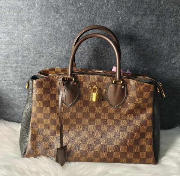 【TikTok Livestream】Louis Vuitton/LV Normandy Coated Canvas Damier Ebene Shoulder Bag