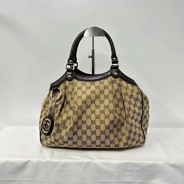 【TikTok Livestream】Gucci/GG Sukey Medium Hobo Beige