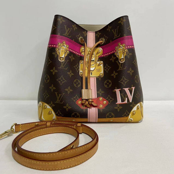 【TikTok Livestream】Louis Vitton/LV Neo Noe Summer Trunks Monogram Bucket Bag