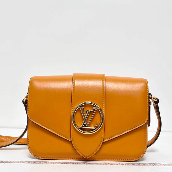 Louis Vuitton/LV Pont 9 MM Flap Orange BFCM Crossbody Bag