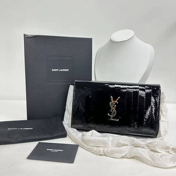 【TikTok Livestream】Saint Laurent/YSL Kate Chevron Black Limited Edition