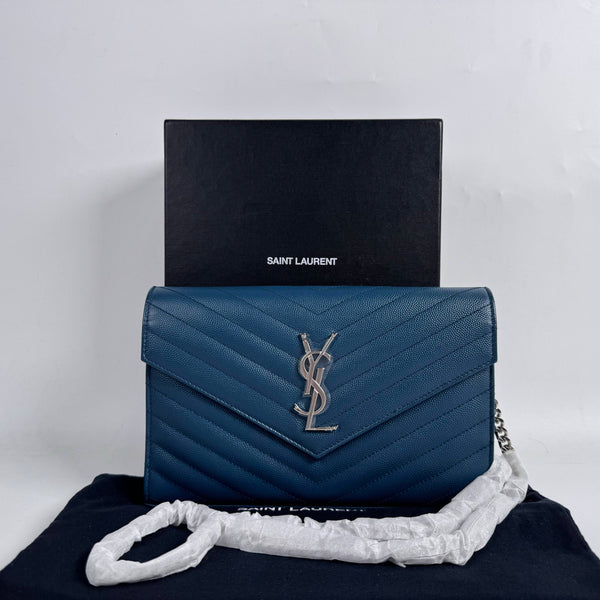 【TikTok Livestream】Saint Laurent/YSL Cassandre Large Blue Crossbody